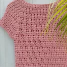 Zoom image of handmade crochet top pink